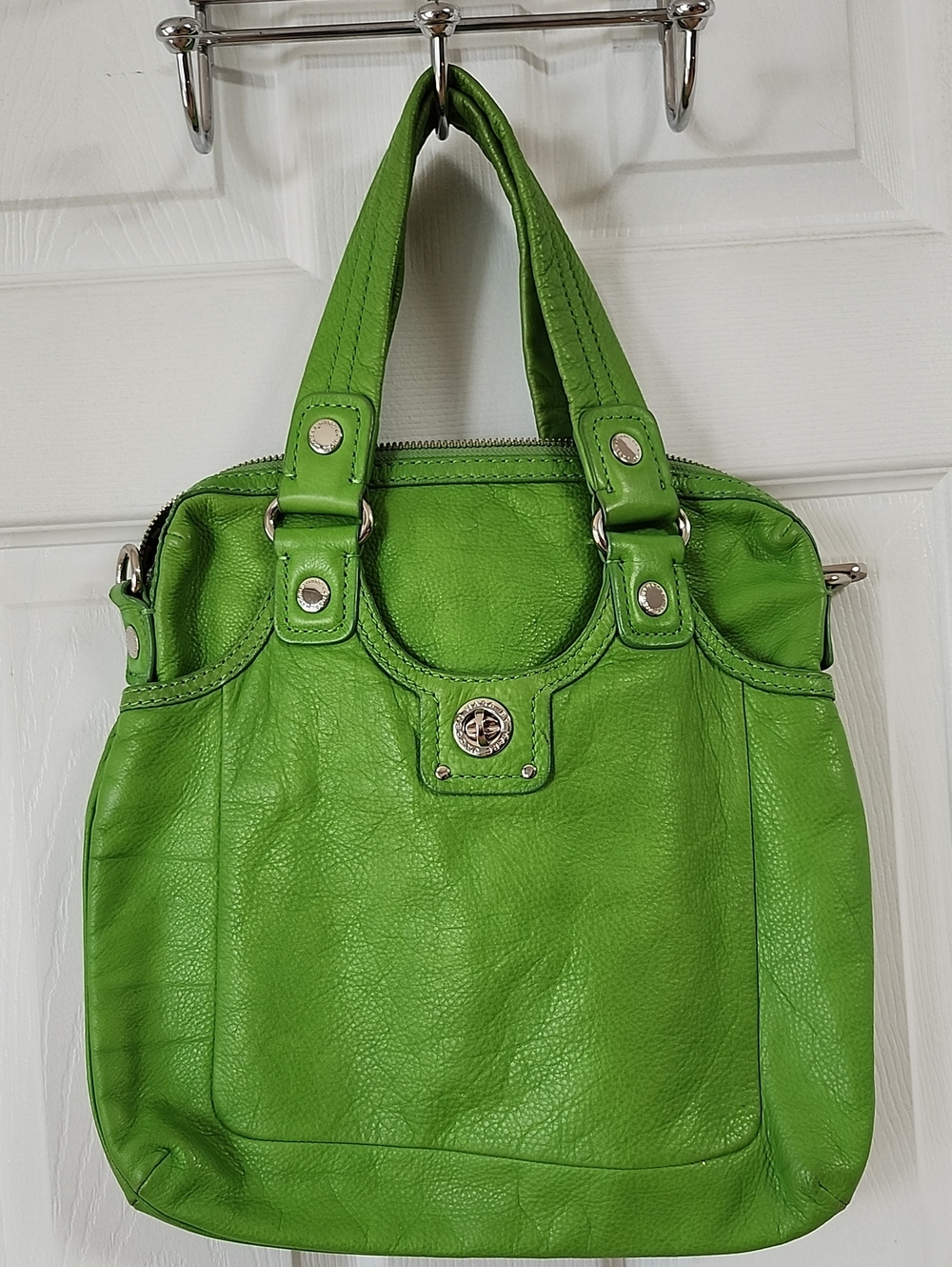 MARC JACOBS Green Women's Leather Tote Handbag